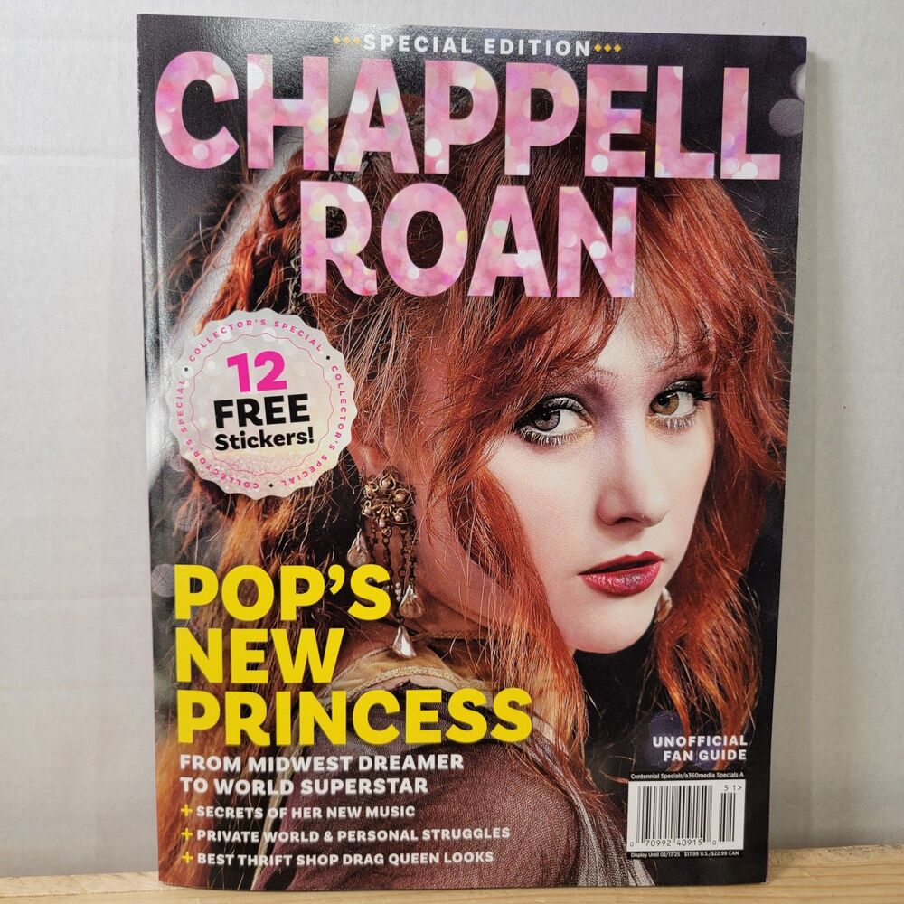 Chappell Roan Special Edition Unofficial Fan Guide + 12 Stickers NEW